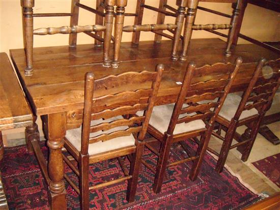 Oak refectory table